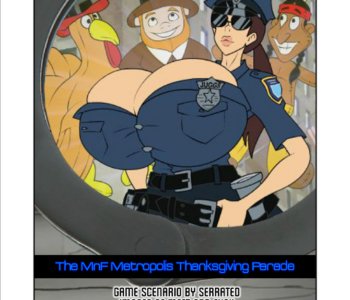 comic Officer Juggs - The MNF Metropolis Thanksgiving Parade