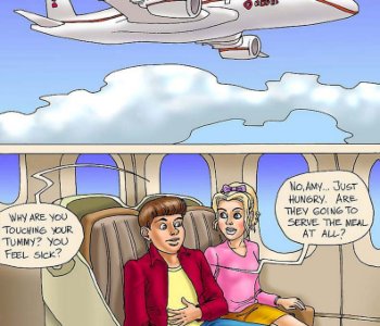 comic Adventure on a Plane