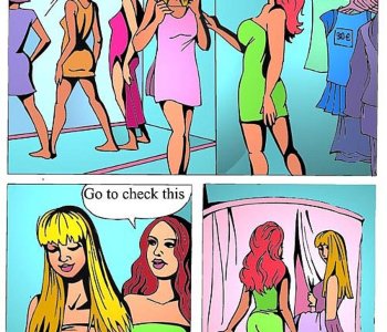 comic A sexual adventure while shopping