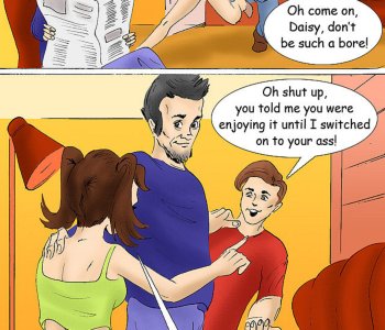 comic Generous papa encourages his son to shag the shit out of his daughter