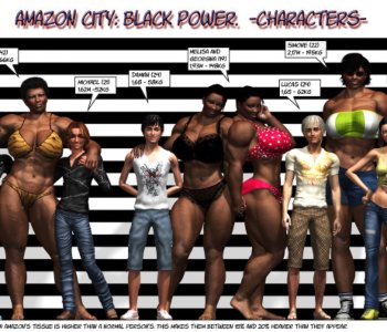 comic Amazon City - Black Power