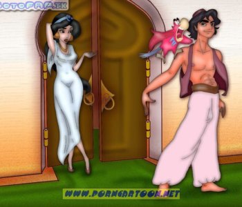 comic Aladdin - A Seductive Princess Jasmine