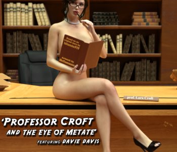 comic Professor Croft and Eye of Metate