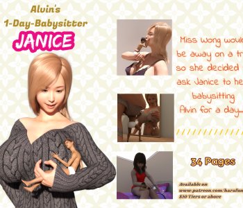 comic Alvin's 1-Day-Babysitter Janice