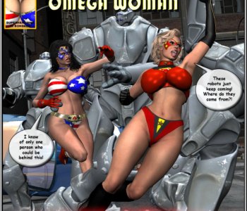 comic Ms Americana and Omega Woman - Terror Strikes