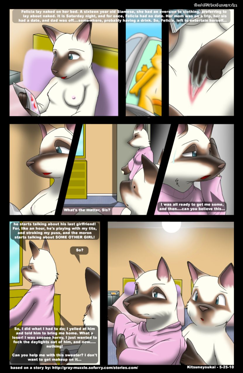 Page 1 | various-authors/kitsune-youkai/furry-comics/bad-kitties | Erofus -  Sex and Porn Comics