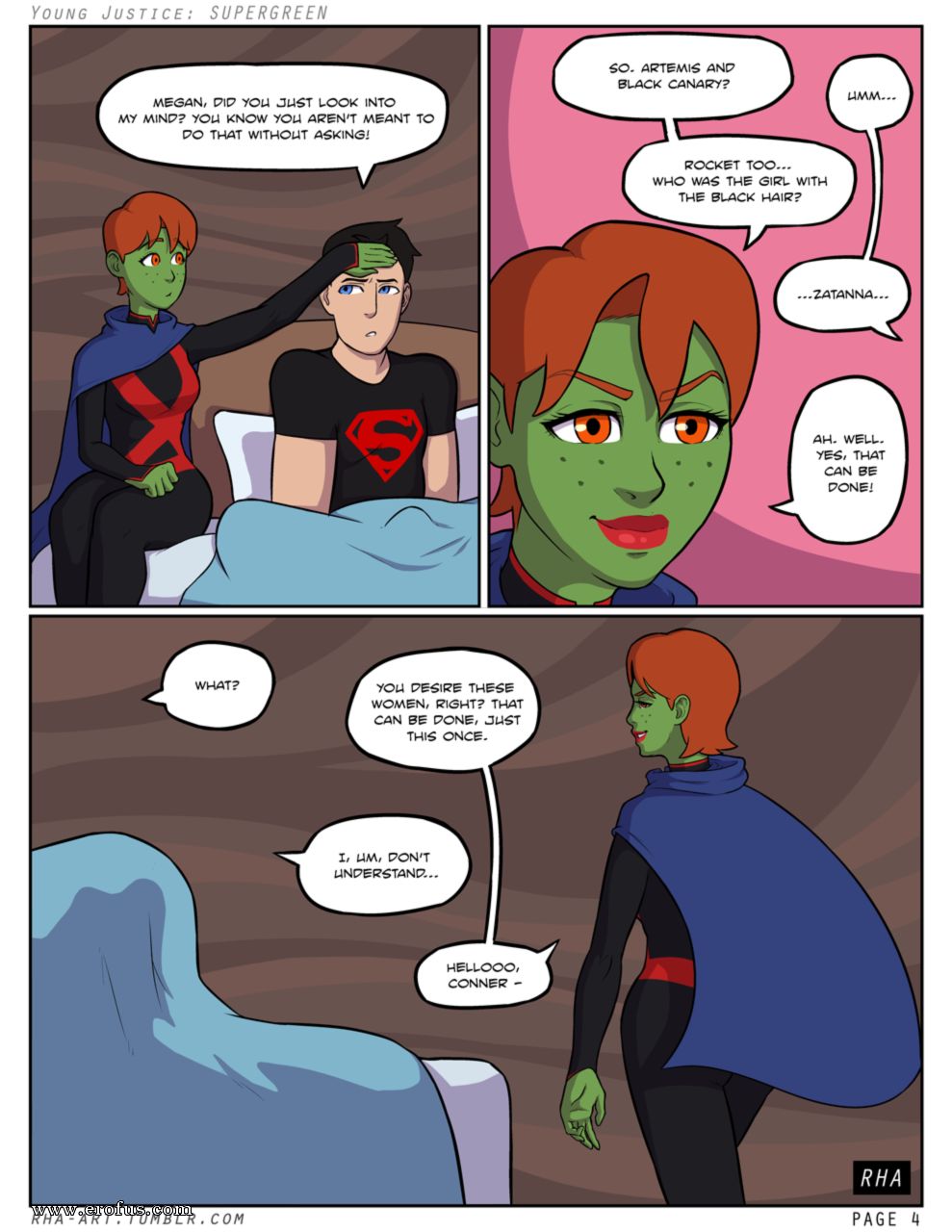 Young justice supergreen porn comic