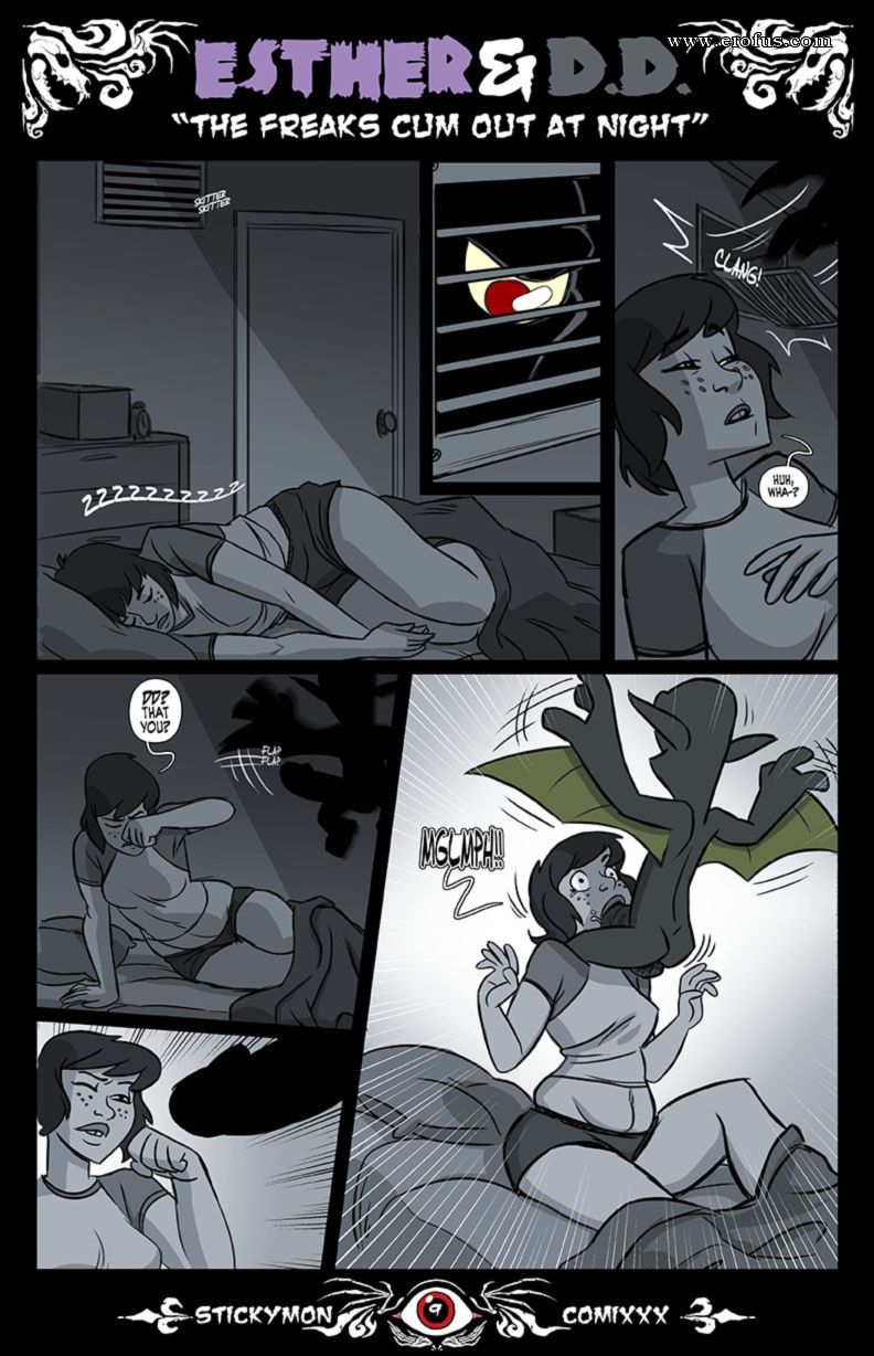 Page 10 | stickymon-comics/estherdd-the-freak-cum-out-at-night | Erofus -  Sex and Porn Comics