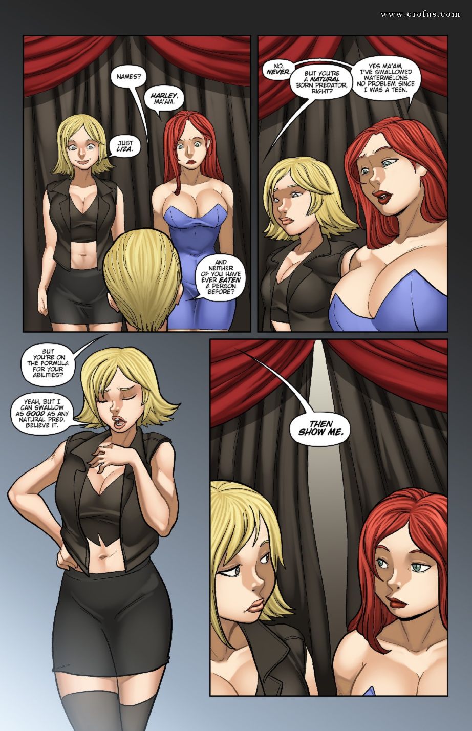 Big Ass Huge Tit Captions - Page 4 | various-authors/vore-fan-comics/attractive-demise/issue-5 | Erofus  - Sex and Porn Comics