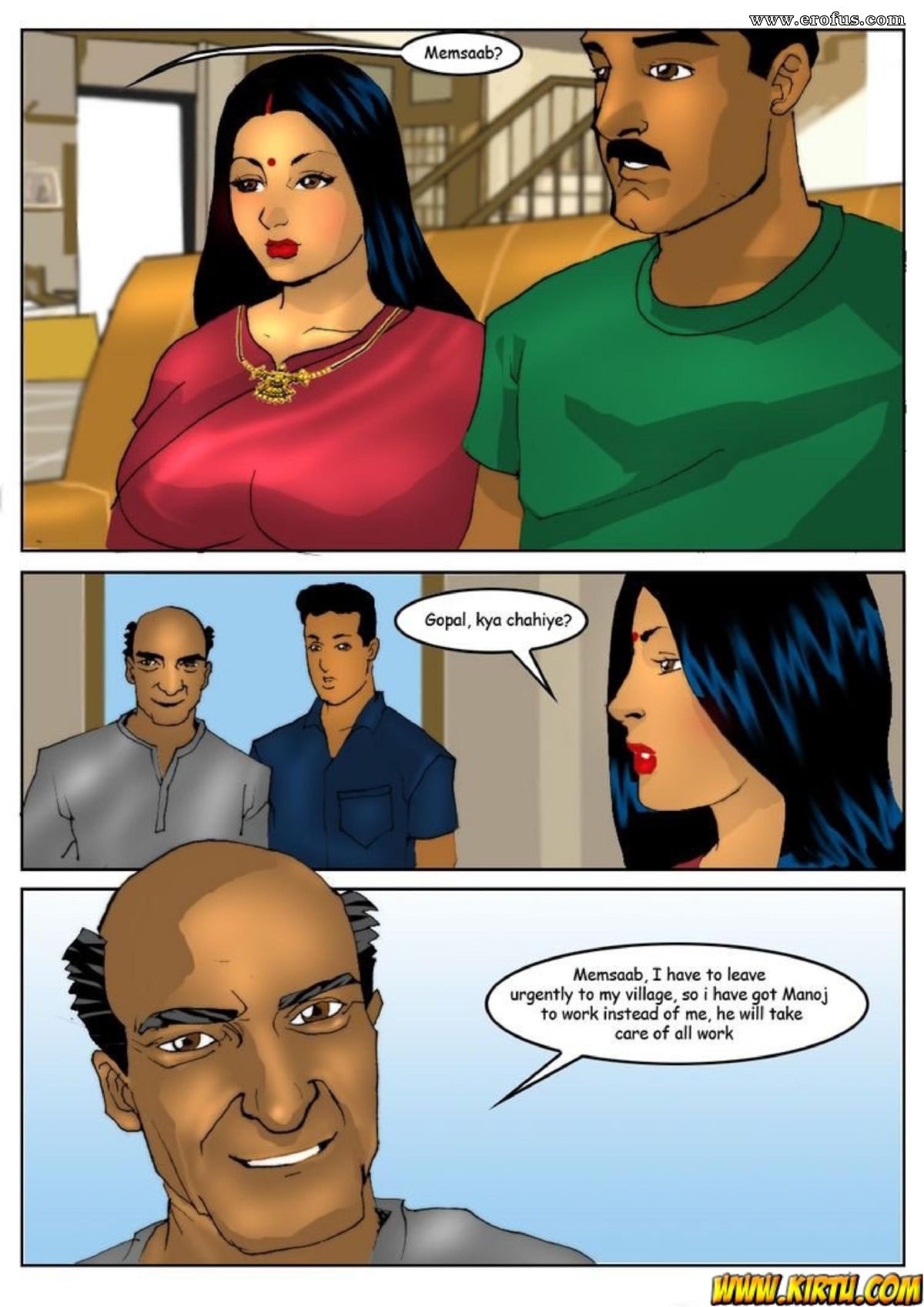 Page 2 | Kirtu-Comix/Savita-Bhabhi/Manoj-Ki-Maalish | Erofus - Sex and Porn  Comics