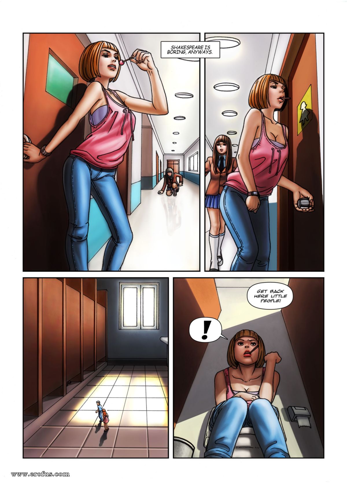 Giantess unaware porn comics