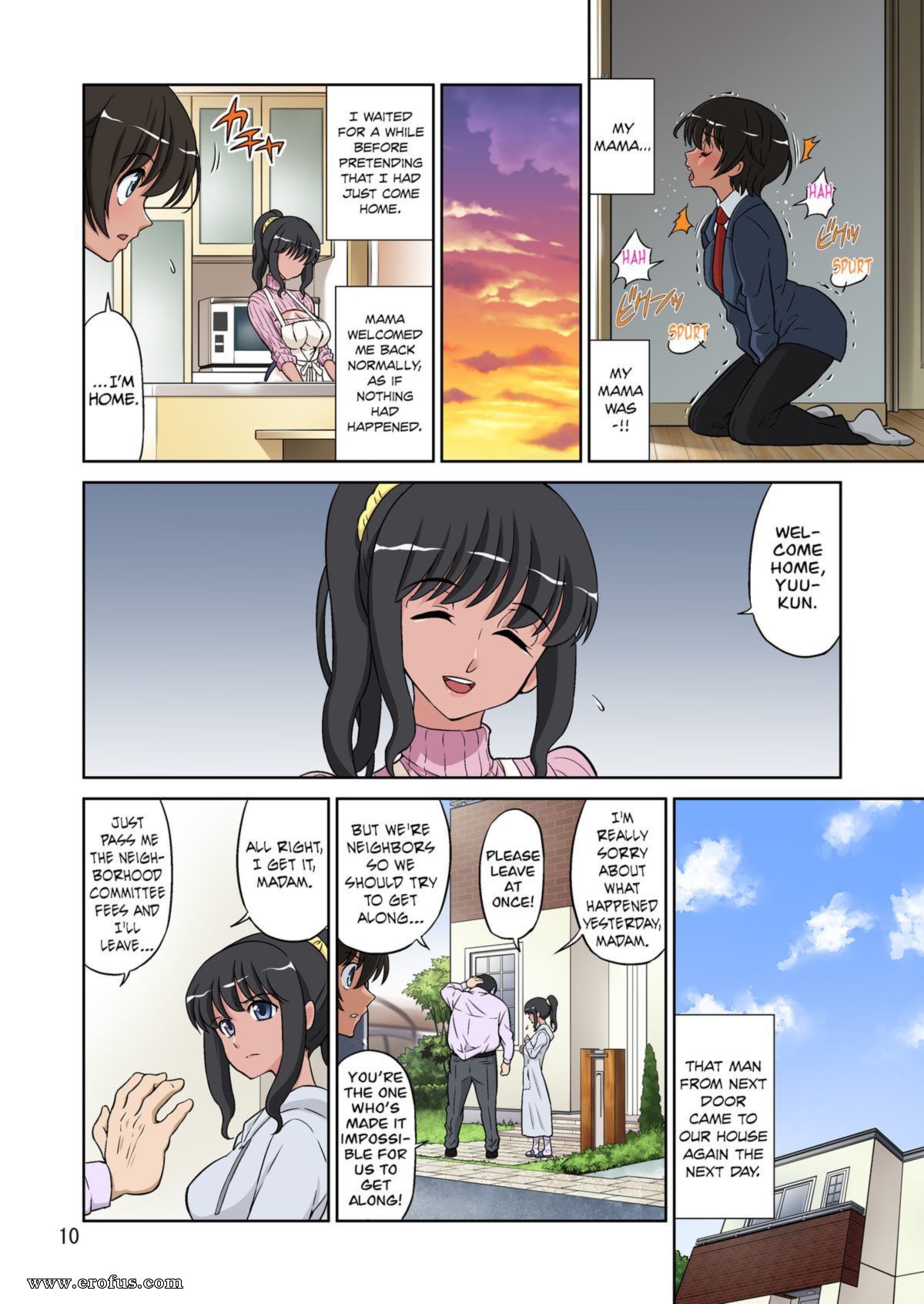 Page 52 hentai-and-manga-english/dozamura/mama-was-too-divine-so-our-neighbor-did-the-mating-press-on-her Erofus