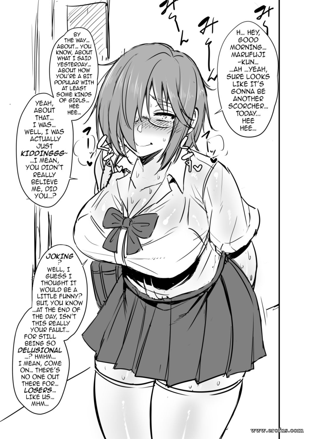 Cartoon Girls With Glasses Porn - Page 4 | hentai-and-manga-english/korotsuke/the-creepy-glasses-girl |  Erofus - Sex and Porn Comics