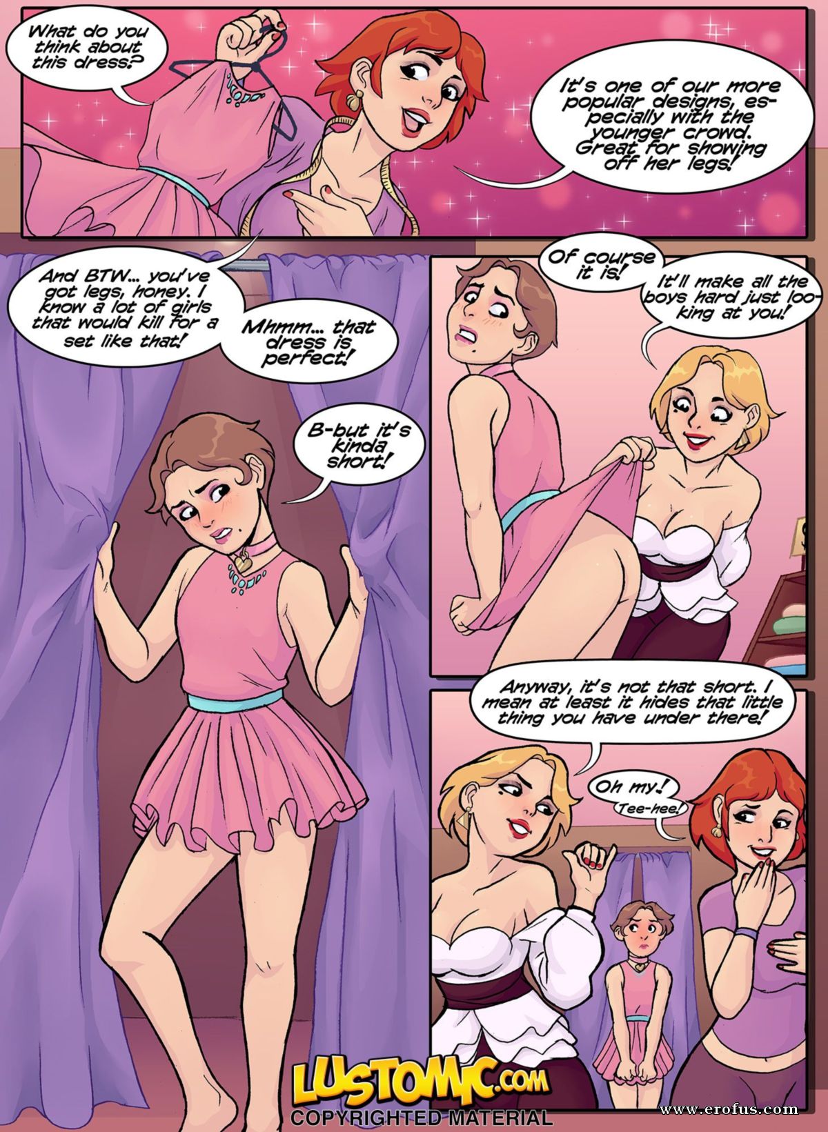 Forced feminization comics