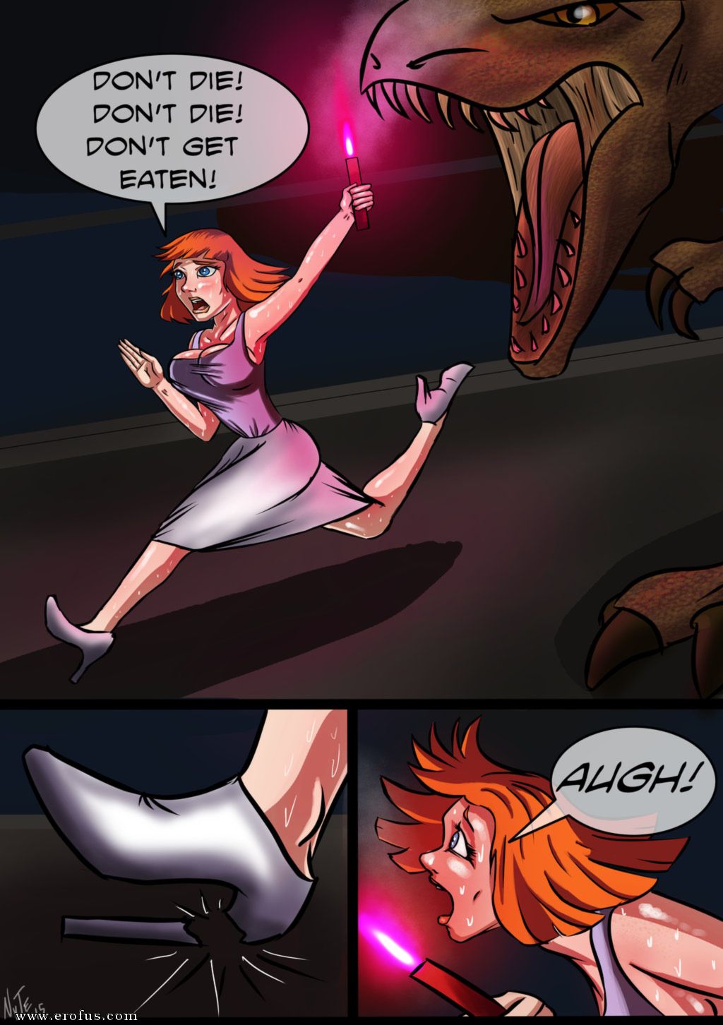 Page 1 | nyte-vore-comicsclaire-indominated | Erofus - Sex and Porn Comics
