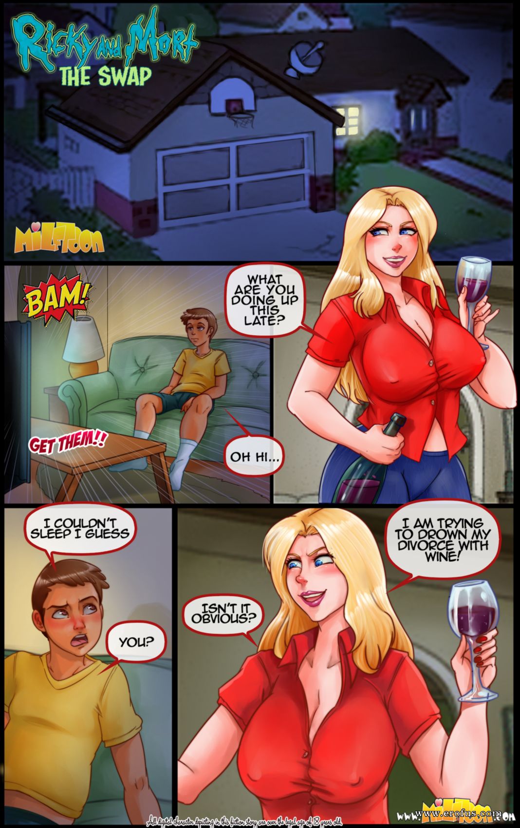 Page 2 | milftoon-comicsricky-and-mort-the-swap | Erofus - Sex and Porn  Comics