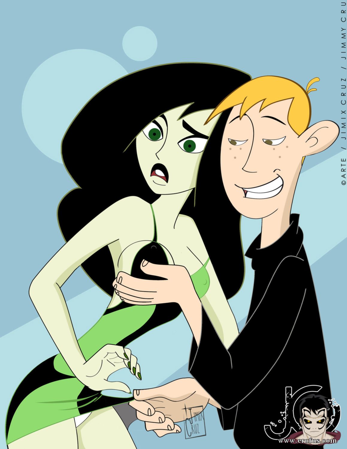 Page 1 | jimix-cruz-jimmy-cruz-comics/shego-y-ron,-juegos-sexuales-kim- possible | Erofus - Sex and Porn Comics