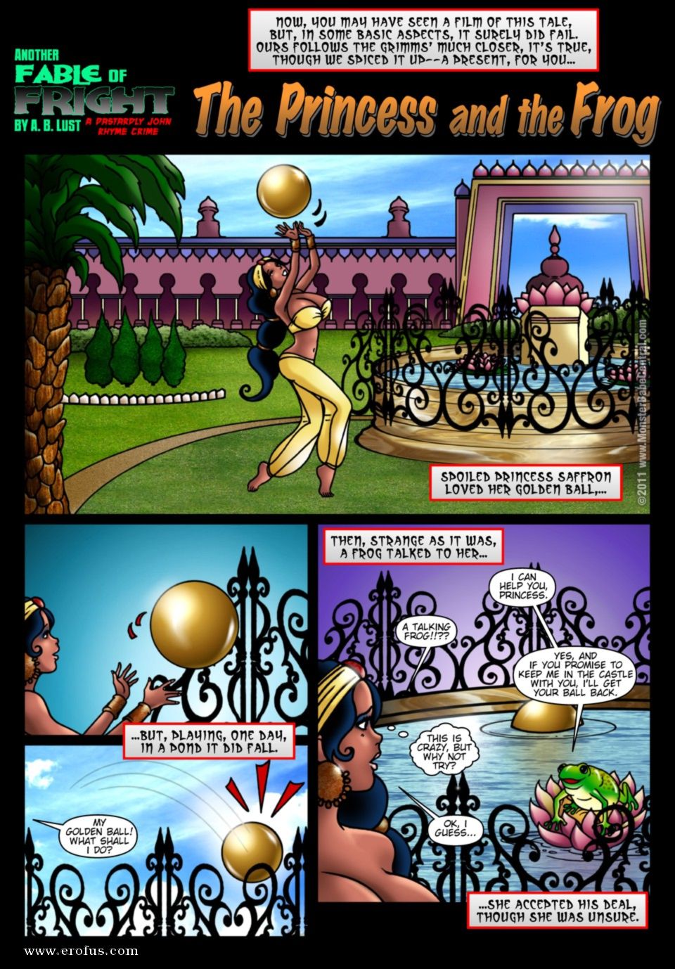 Page 1 | central-comics/monster-babe-central/the-princess-and-the-frog |  Erofus - Sex and Porn Comics