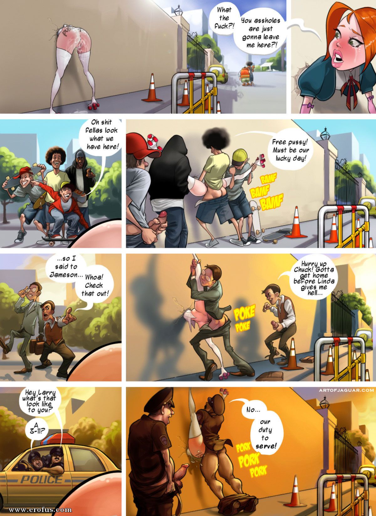 Cartoon sex in public