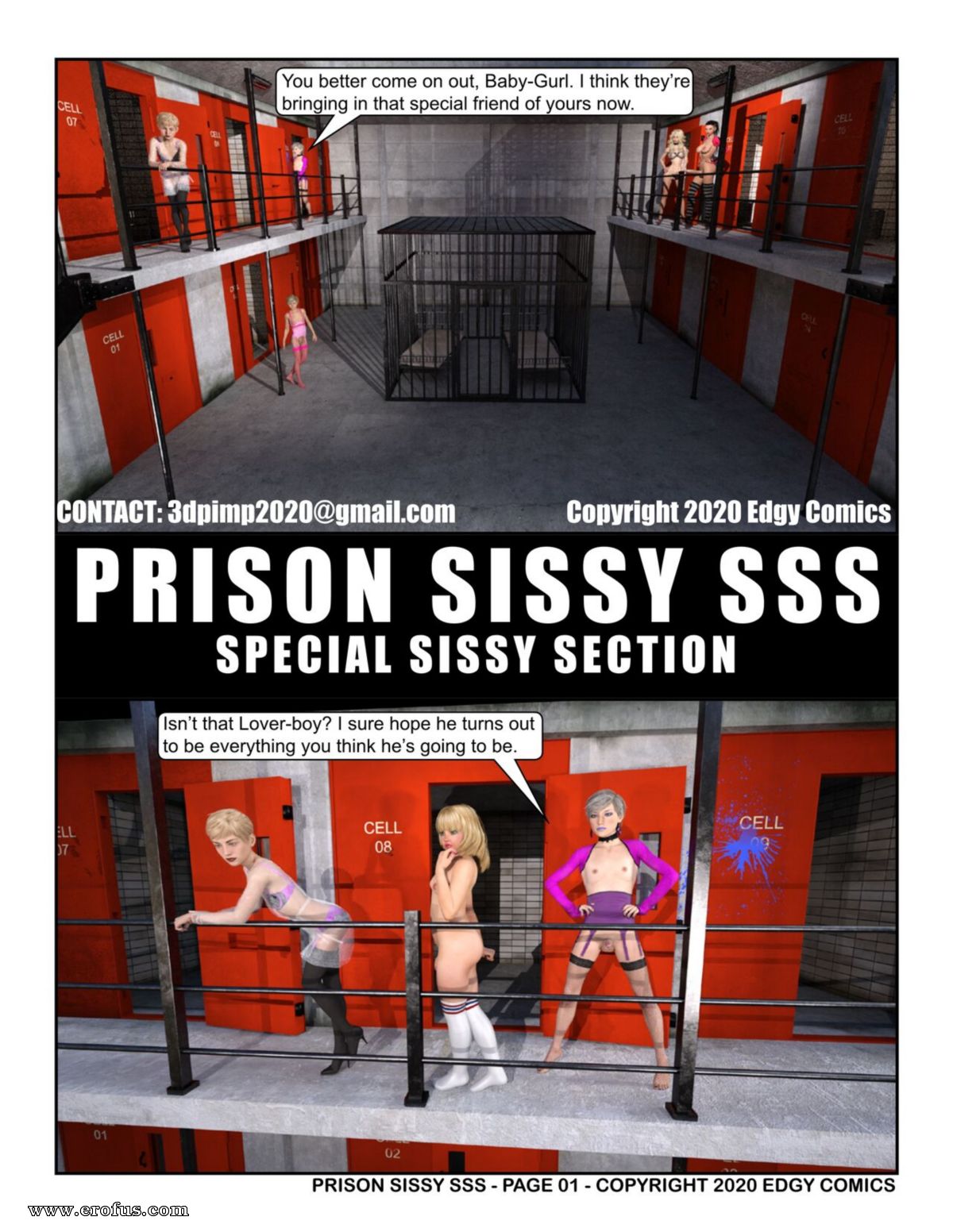 Big cock prison comic gay porn
