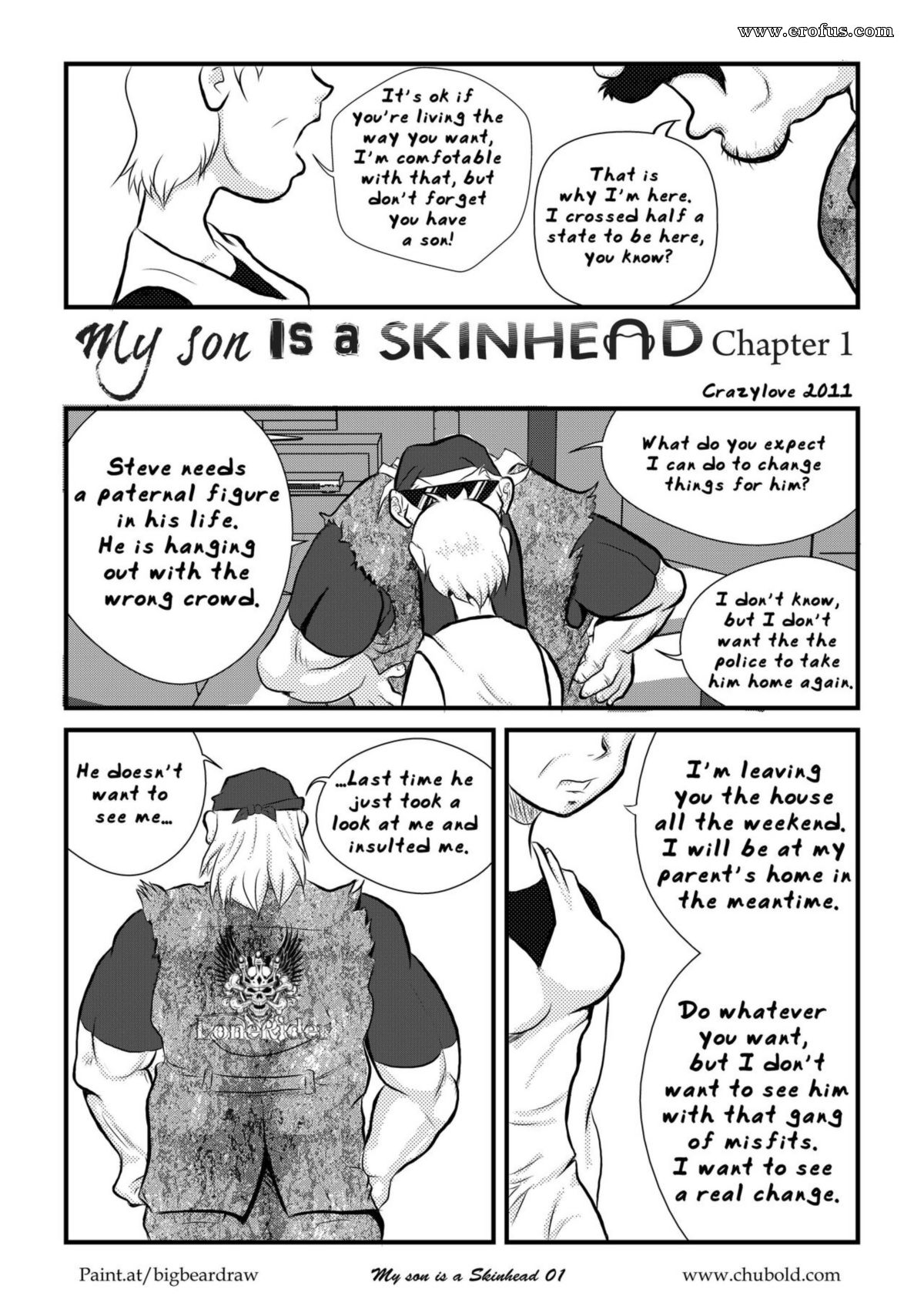 Page 2 | gay-comics/crazylove/my-son-is-a-skinhead/issue-1 | Erofus - Sex  and Porn Comics