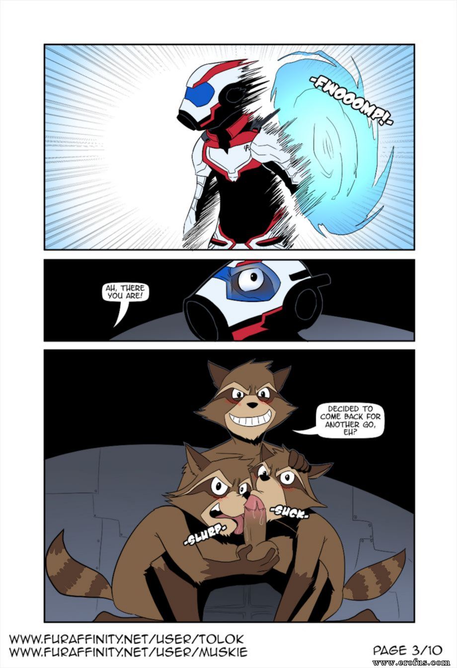 Rocket Raccoon Gay Furry Porn Comic - Page 3 | gay-comics/tolok/fucking-with-time | Erofus - Sex and Porn Comics