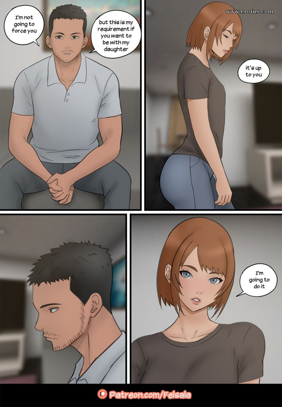 Page 3 | felsala-comicslet-me-be-her-boyfriend | Erofus - Sex and Porn  Comics