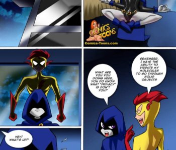comic Raven vs Flash