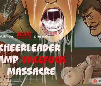comic Cheerleader Camp Facefuck Massacre