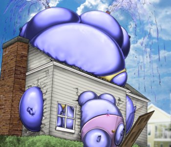comic Size of the Blueberry