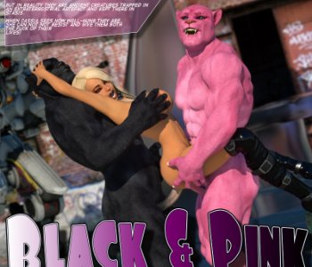 comic Black and Pink