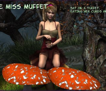 comic Little Miss Muffet