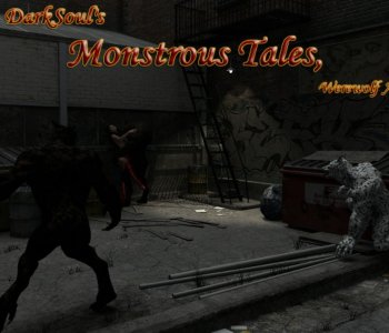 comic Monstrous Tales - Werewolf Alley