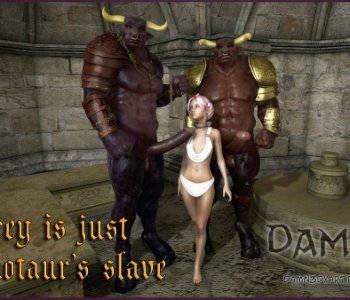 Lacey is just a Minotaurs Slave