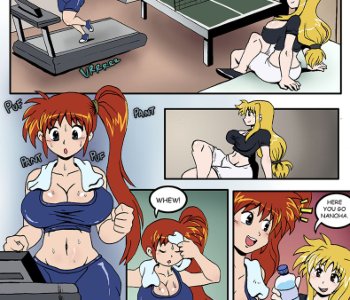 comic Nanoha and Fates Workout