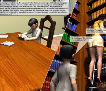 comic The sex adventure in the library
