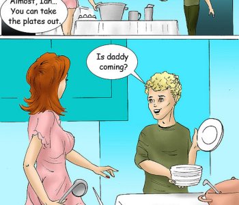 comic Mom got busted in the kitchen