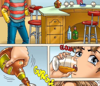 Take some cognac instead of aphrodisiac Porn Comics