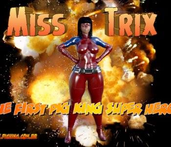 comic Miss Trix - The First Pig King Super Hero