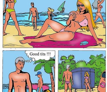 comic A family rest on the seashore brings much more pleasant things than tanning or swimming