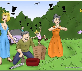 Funny Cartoon Porn Cum - Family ties fun on the picnic | Erofus - Sex and Porn Comics