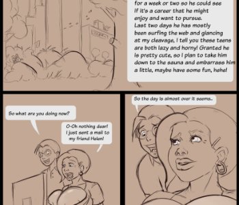 comic John and Elizabeth - Sauna adventures