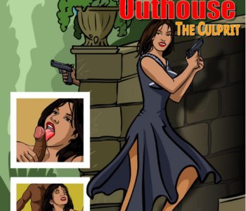 comic Murder at the outhouse