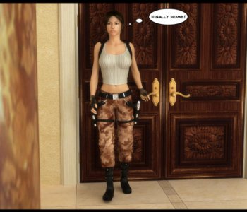 comic Lara Croft