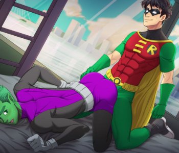 Beast Boy Gay Porn - Teen Titans - Robin X Beast Boy | Erofus - Sex and Porn Comics