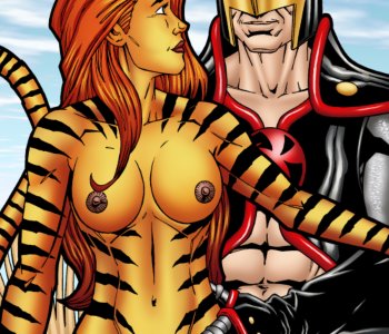 comic Black Knight & Tigra