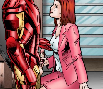 comic Pepper & Iron Man