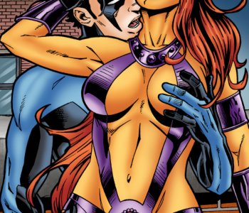 comic Starfire & Nightwing