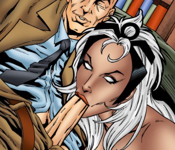 comic Storm & Professor Xavier