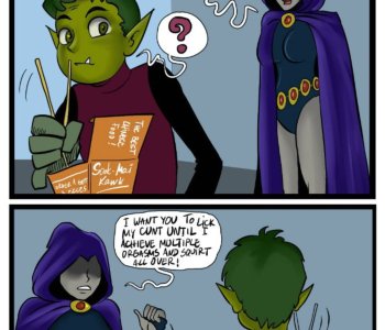 comic Halloween with BB and Raven